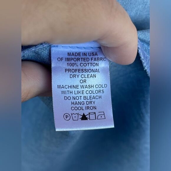 Kal Rieman sleeveless single pleat slub cotton weave chambray dress small - Picture 7 of 8